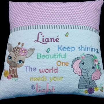 Keep shining reading pillow with pocket 