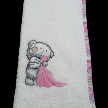 Tatty with pink blanky