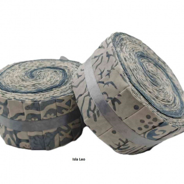 2,5" Isla Leo Batik Fabric rolls  